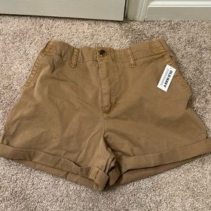 Old Navy High Rise Khaki Shorts Women’s